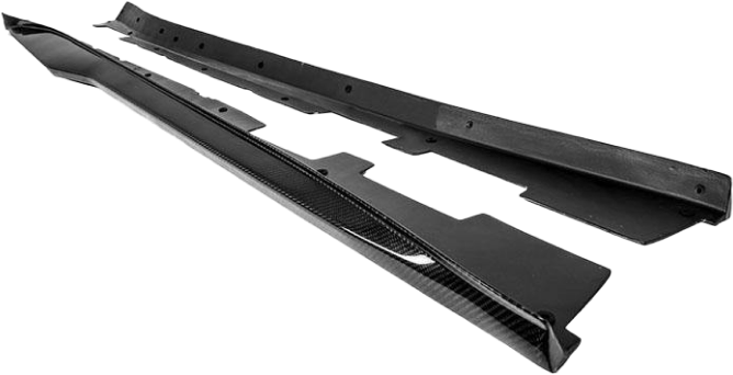 Side skirts de fibra de carbono